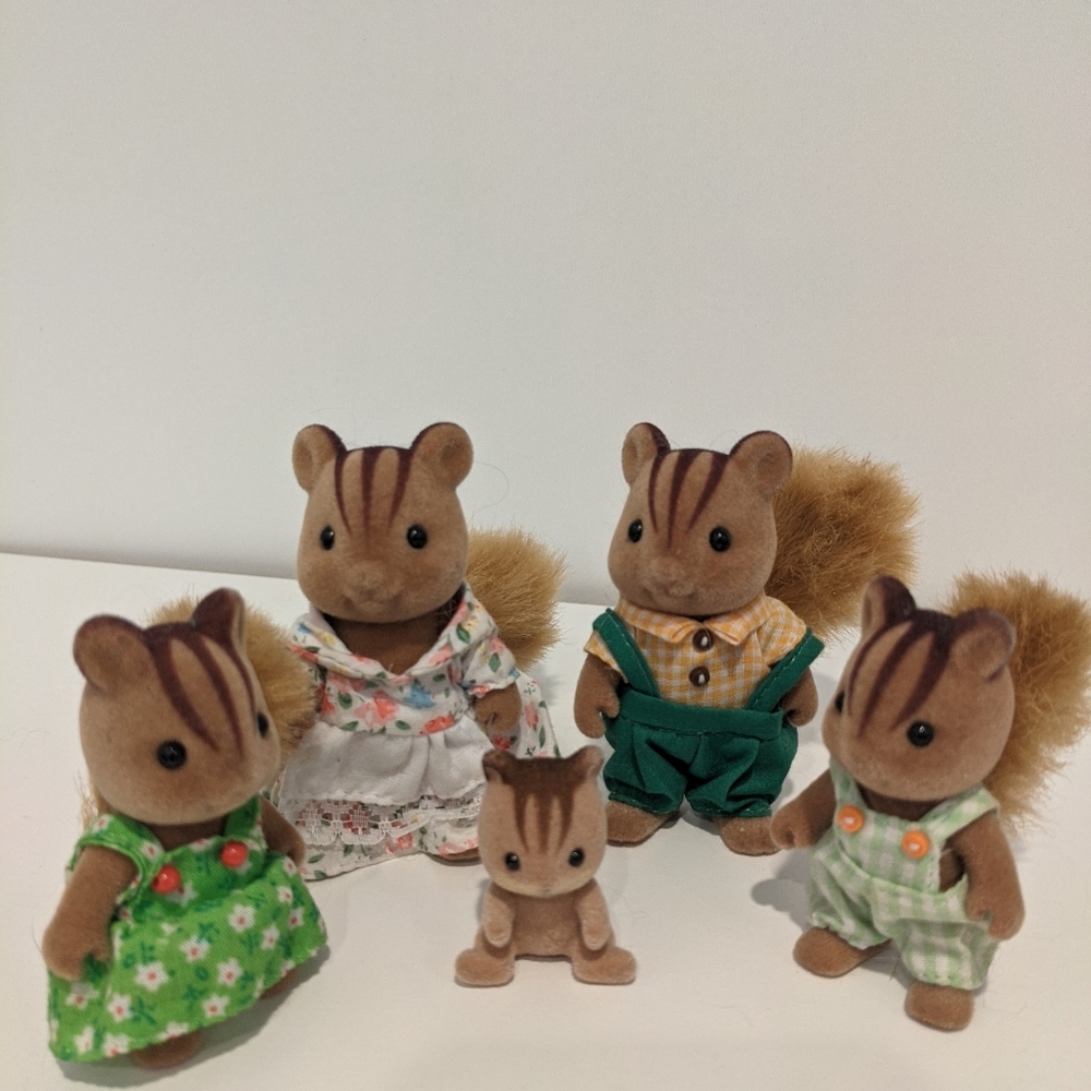 Calico Critter squirrel/ chipmunk family